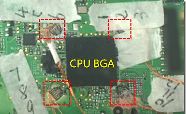 BGA錫裂，使用應(yīng)變片(Strain Gauge)量測電路板到底哪個環(huán)節(jié)產(chǎn)生較大變形量