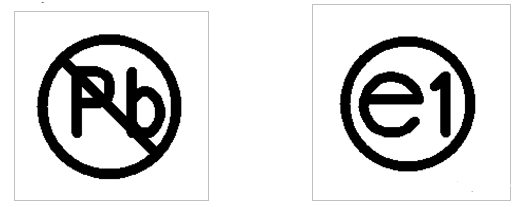 如果PCB板為無(wú)鉛制程，為了與有鉛的PCB區(qū)分開(kāi)來(lái)，通常會(huì)在板上標(biāo)注無(wú)鉛制程符號(hào)