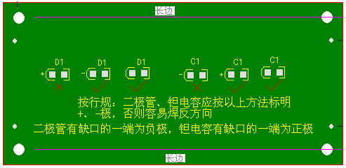關(guān)于二極管、鉭電容的極性標(biāo)注